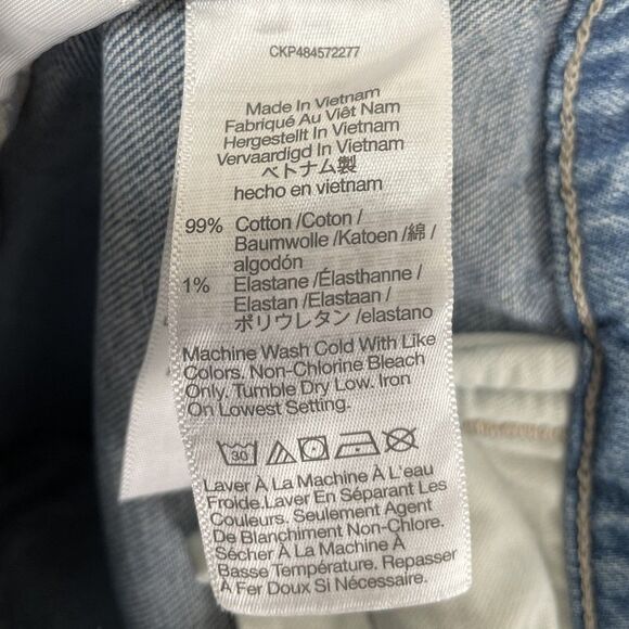 MADEWELL Emmett Wide Leg Crop Jeans Women 24 Tall Welt Pocket Blue NP438 - Picture 16 of 16